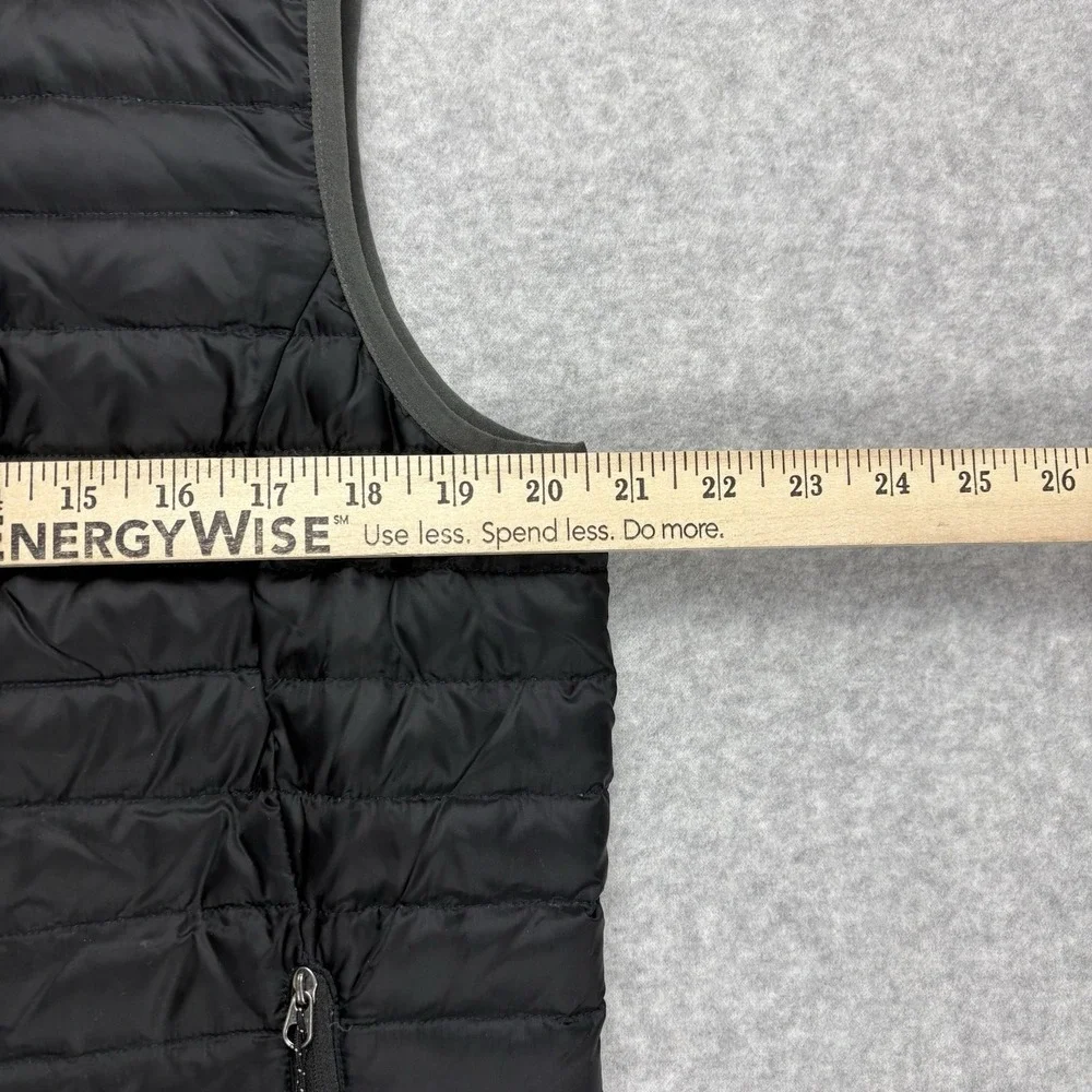 Eddie Bauer Puffer Vest Womens L Black Travex EB700 Down Insulated‎ Quilted Gorp